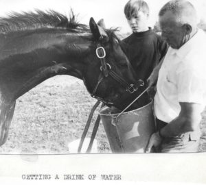 a drink after the race